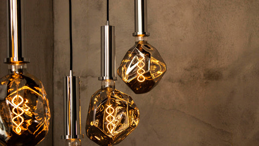 Glass Dining Table Chandelier Pendant Lighting, Modern Irregular Bulb Handmade Lamp, Housewarming Gift Light