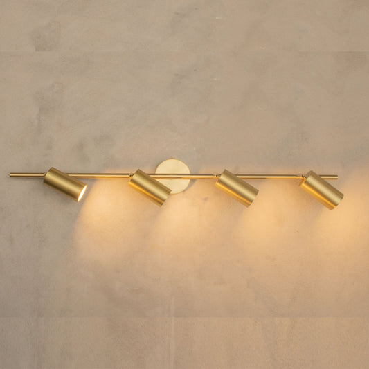 Modern Minimalist Brass Wall & Ceiling Lamp, Home Decor Lighting, Art Deco Tube Sconce, Housewarming gift Wall Light MODEL : KOZA