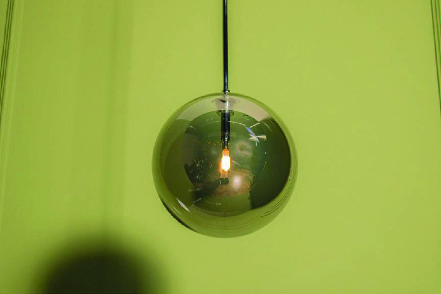 Handmade Glass and Brass Pendant Light, Art Deco Single Lamp, Smoky or Amber glass Ceiling Lamp, Home Decor Hanging Lighting