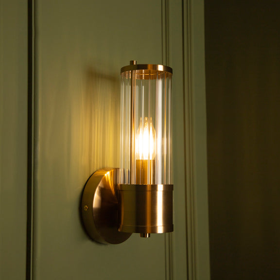 Handmade Wall Mounted Lamp, Glass Tube Wall Lighting, Modern Design Bedside Light Shade, Housewarming Gift Hanging Sconce MODEL : MARSILYA