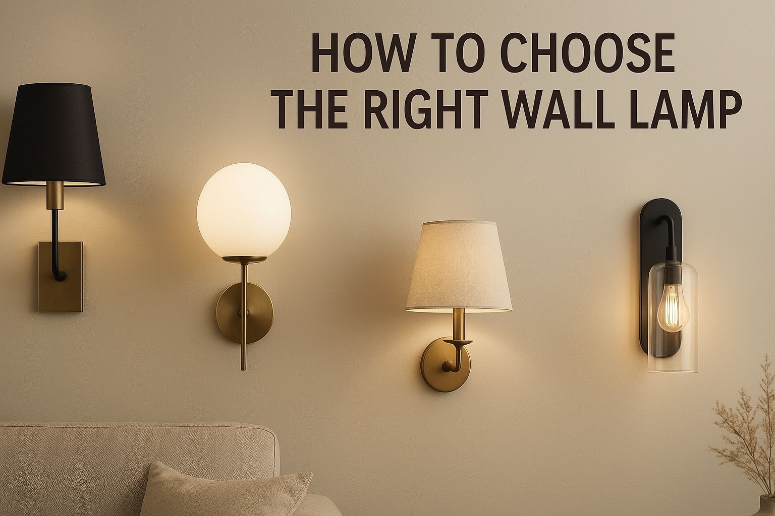How to Choose the Right Wall Lamp