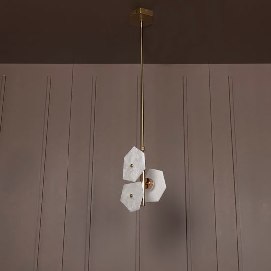 Azor Triple Marble Antique Pendant Light