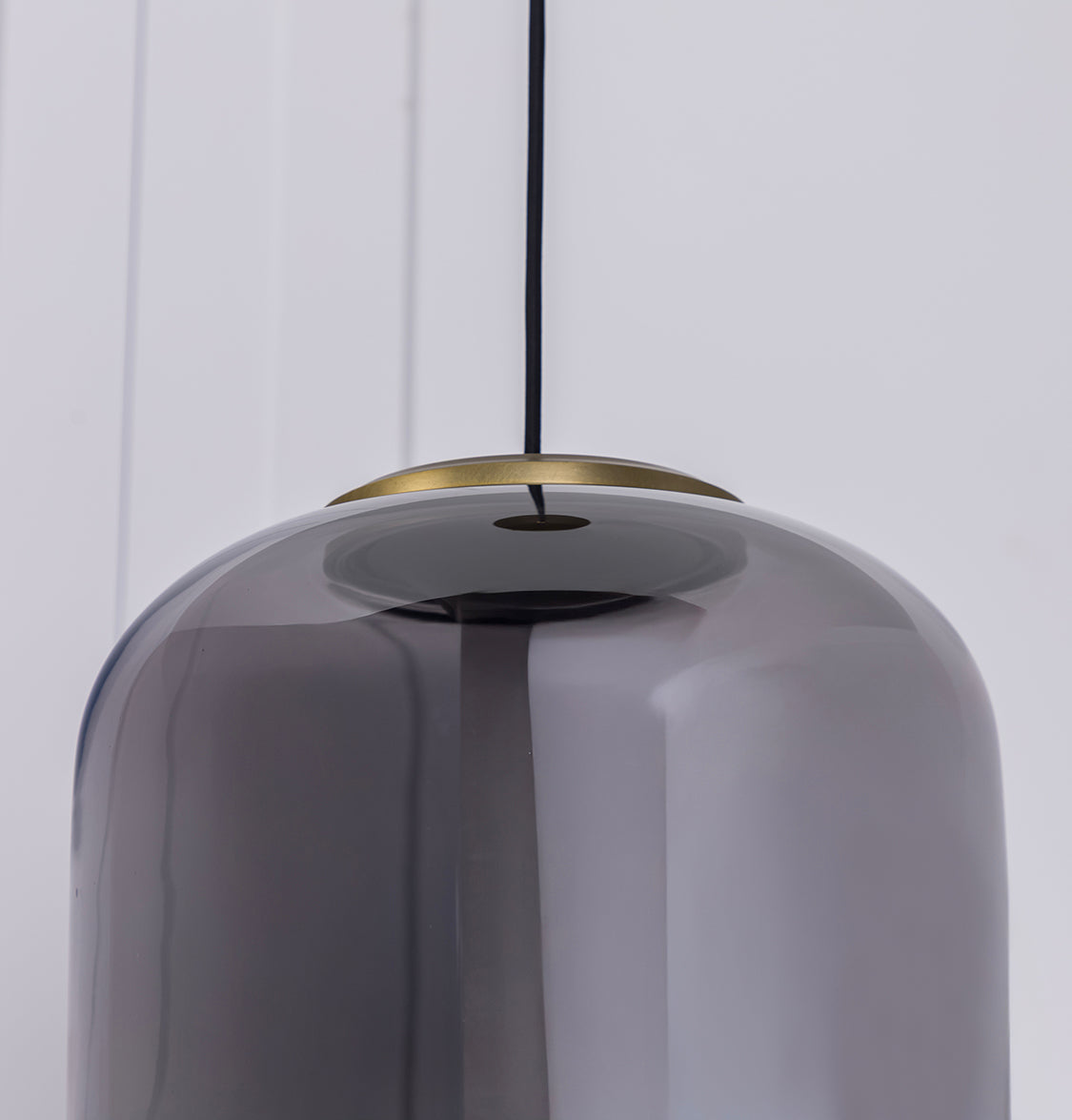 Seul  Smoked Glass White Marble Antique Pendant Light 56 Cm - Heka Lighting & Trading Limited