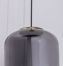 Seul  Smoked Glass White Marble Antique Pendant Light 56 Cm - Heka Lighting & Trading Limited