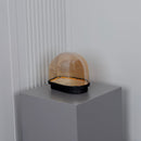 Gambia Honey Glass Black Table Lamp 28 Cm - Heka Lighting & Trading Limited