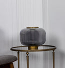 Seul Smoked Glass White Marble Antique Table Lamp - Heka Lighting & Trading Limited