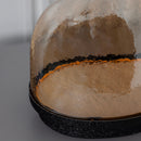 Gambia Honey Glass Black Table Lamp 28 Cm - Heka Lighting & Trading Limited