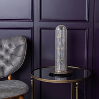 Zambia White Frosted Glass Antique Table Lamp - Heka Lighting & Trading Limited