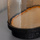 Gambia Honey Glass Black Table Lamp 28 Cm - Heka Lighting & Trading Limited