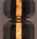 Seul Four Smoked Glass Antique Marble Floor Lamp | Modern Decorative Lighting For Homes & Hotels - Heka Lighting & Trading Limited