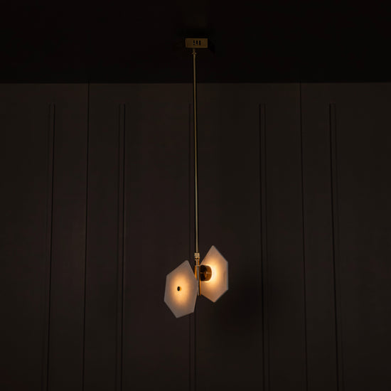 Azor Double Marble Antique Pendant Light