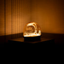 Gambia Honey Glass Black Table Lamp 28 Cm - Heka Lighting & Trading Limited