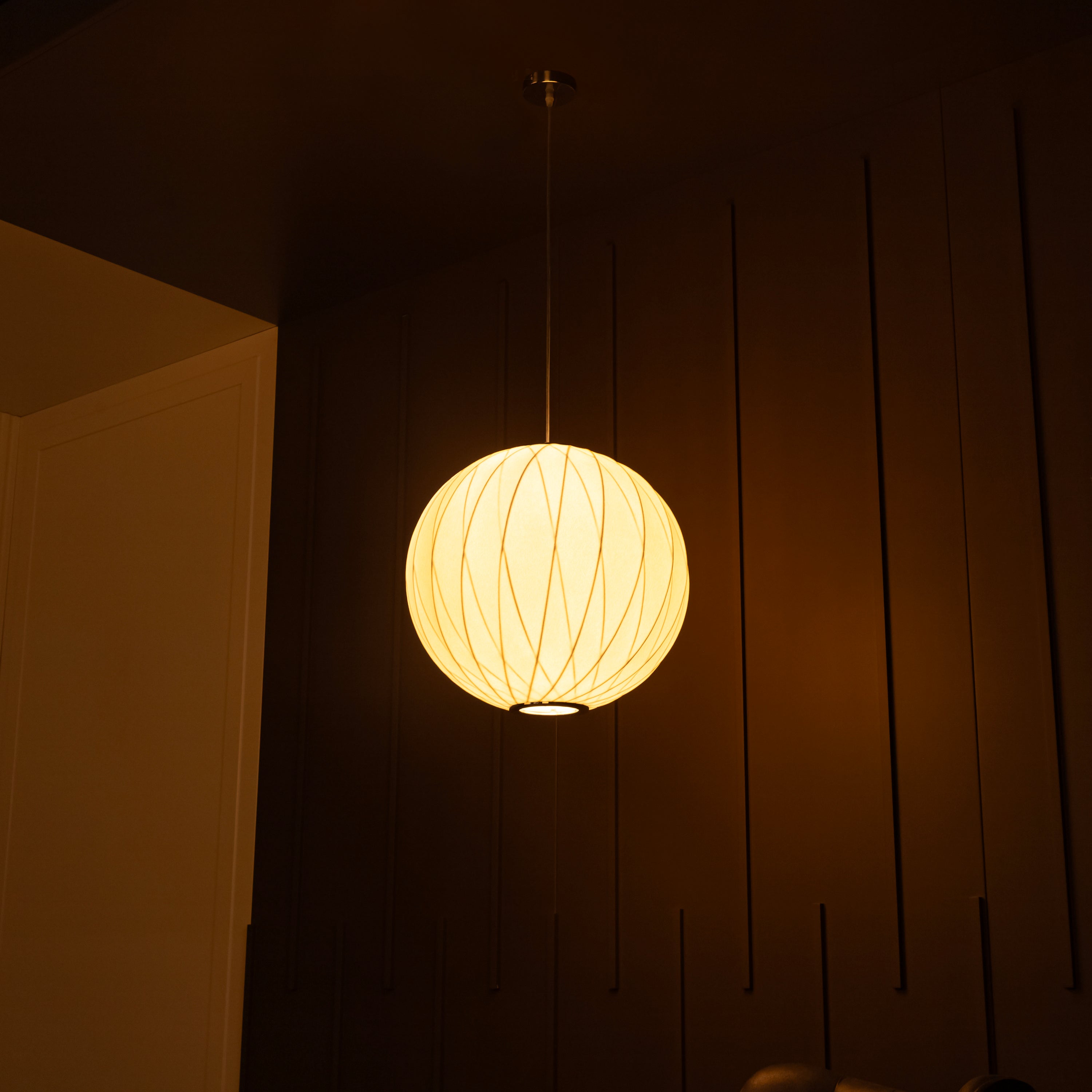 Star Soft Touch White Cross Globe Pendant Light Chandelier 50 Cm