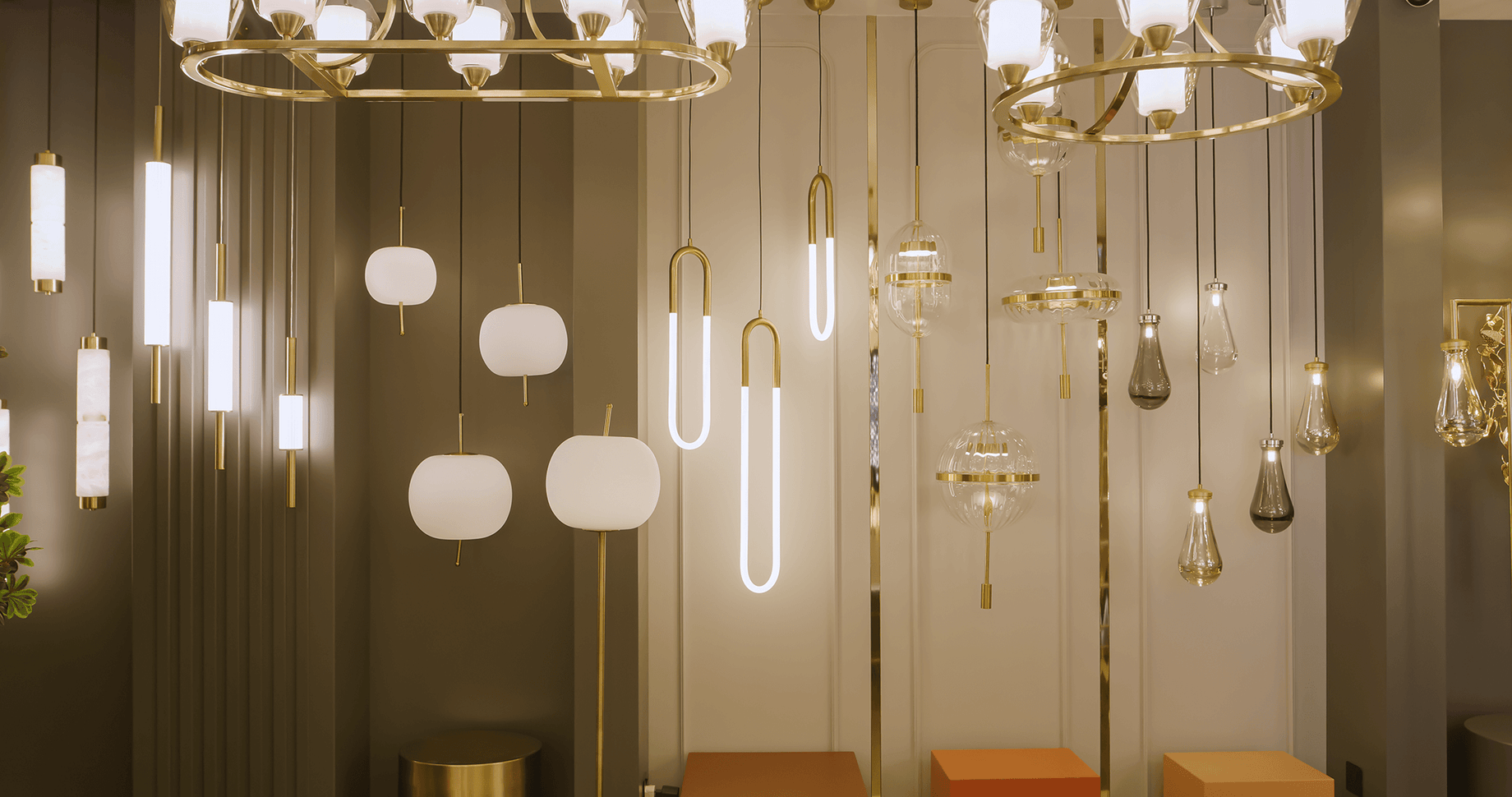 Light showroom hot sale interior design