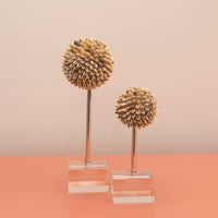 2-Piece Crystal Beach Ball Silver | Modern Decorative Lighting For Homes & Hotels