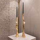 2-Piece Polyester Design Candle Holder | Modern Decorative Lighting For Homes & Hotels