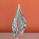 Green Blue Leaf Decor Small 12X6X32 Cm