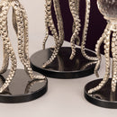 Silver Octopus Triple Top 26X32X38 Cm