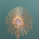 Gold Bamboo Mirror Statue 40X10X53 Cm