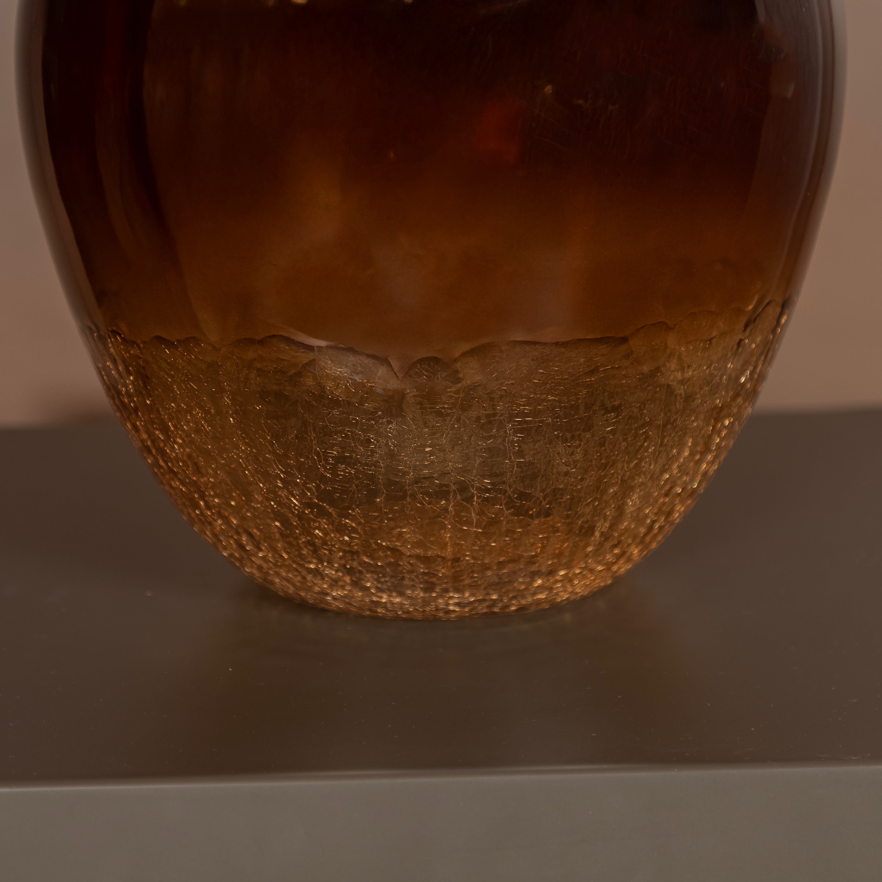 Ombre Brown Round Vase 31 Cm