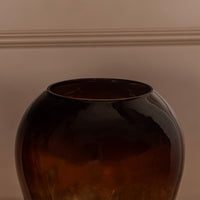 Ombre Brown Round Vase 31 Cm