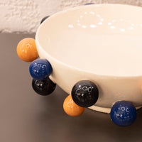 Ceramic Polka Dot Fruit Bowl 31X31X11 Cm
