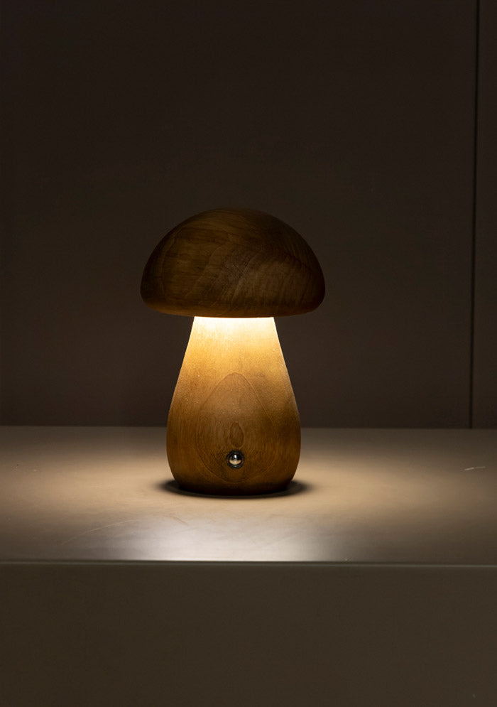 Shaggy Antique Oak Wood Cork Table Lamp - Heka Lighting & Trading Limited