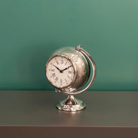Silver World Clock Small