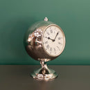 Silver World Clock Big