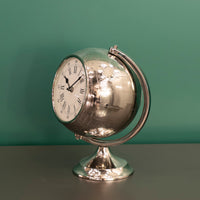 Silver World Clock Big