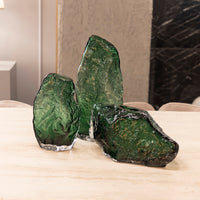 Glass Green Bowl 32X14X17 Cm