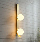 Afrodit Soft 2-Piece Brushed Brass Wall Sconce 63 Cm - Heka Lighting & Trading Limited