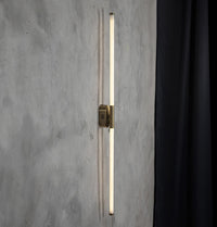 Akra Brushed Brass Led Wall Sconce 80 Cm - Heka Lighting & Trading Limited
