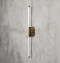 Akra Brushed Brass Led Wall Sconce 80 Cm - Heka Lighting & Trading Limited