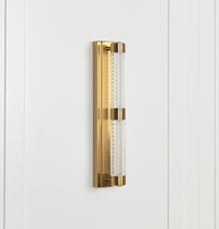 Alabanda 2-Piece Transparent Acrylic Brushed Brass Led Wall Sconce - Heka Lighting & Trading Limited