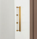 Alabanda 3-Piece Transparent Acrylic Brushed Brass Led Wall Sconce - Heka Lighting & Trading Limited