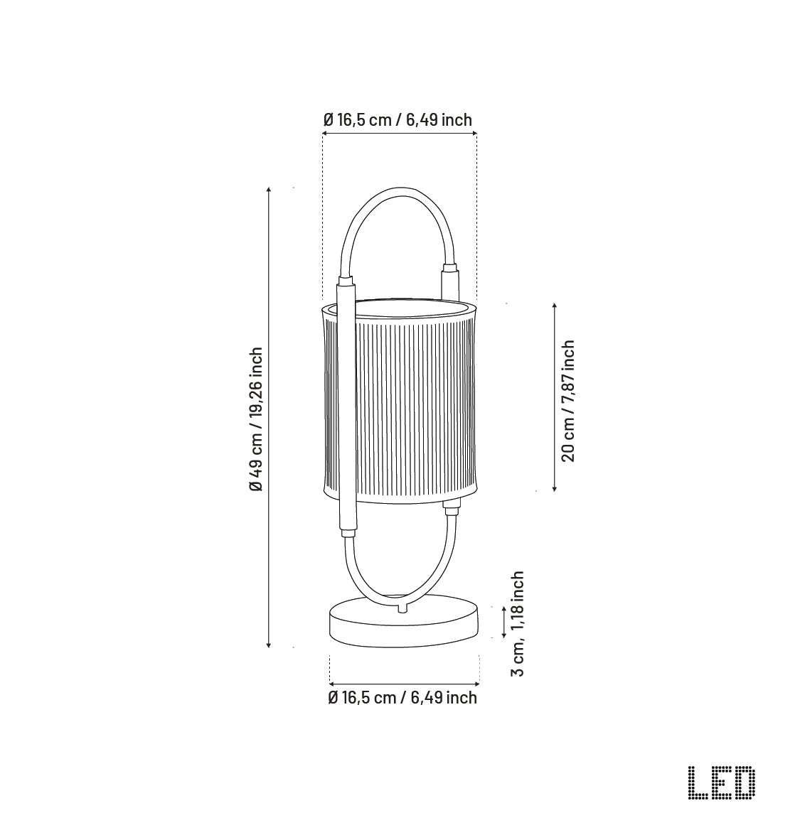Alaca Single Acrylic Table Lamp - Heka Lighting & Trading Limited