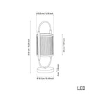 Alaca Single Acrylic Table Lamp - Heka Lighting & Trading Limited