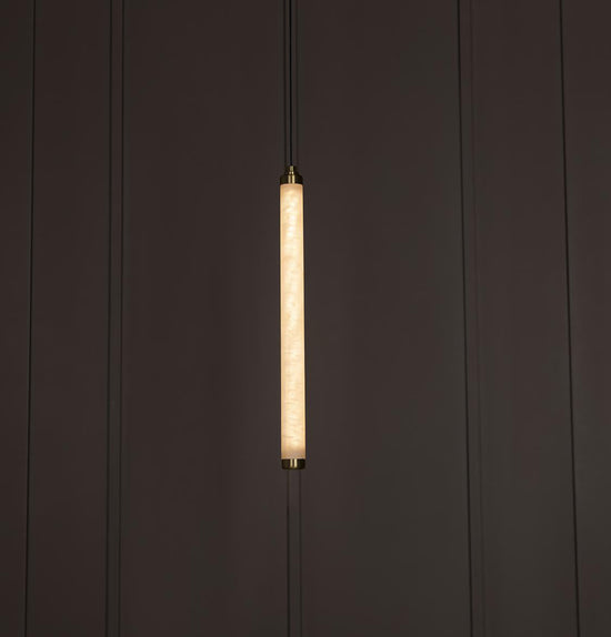 Albina Marble Antique Vertical Pendant Light 45 Cm