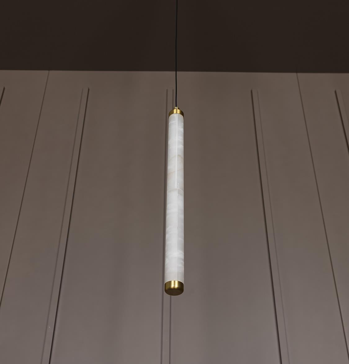 Albina Marble Antique Vertical Pendant Light 45 Cm - Heka Lighting & Trading Limited