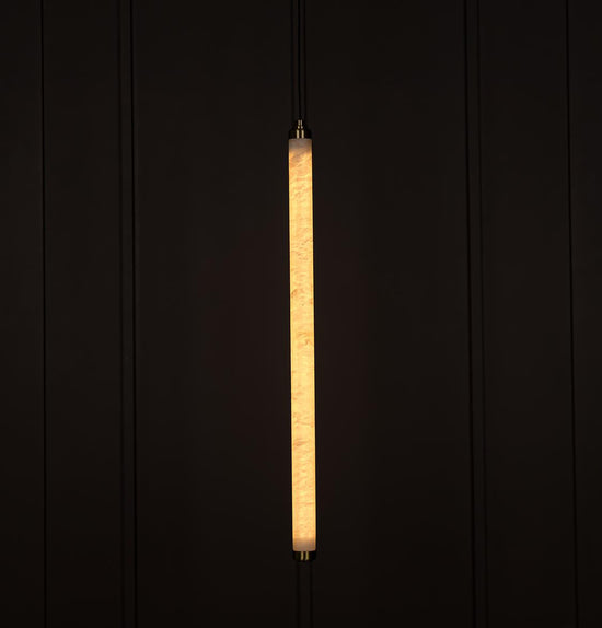 Albina Marble Antique Vertical Pendant Light 64 Cm