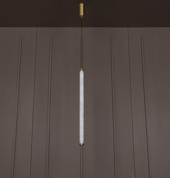 Albina Marble Antique Vertical Pendant Light 64 Cm