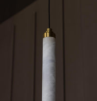 Albina Marble Antique Vertical Pendant Light 64 Cm - Heka Lighting & Trading Limited
