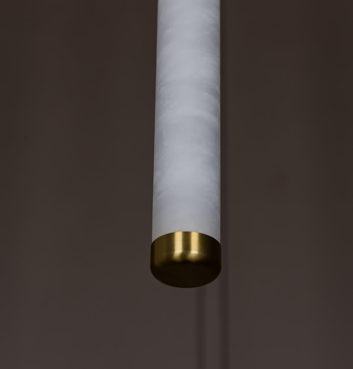 Albina Marble Antique Vertical Pendant Light 64 Cm - Heka Lighting & Trading Limited