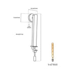 Alfa Transparent Glass Antique Led Wall Sconce - Heka Lighting & Trading Limited