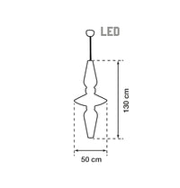 Altair Soft Touch White Polygonal Pendant Light Chandelier 130 Cm - Heka Lighting & Trading Limited