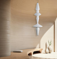 Altair Soft Touch White Polygonal Pendant Light Chandelier 190 Cm - Heka Lighting & Trading Limited