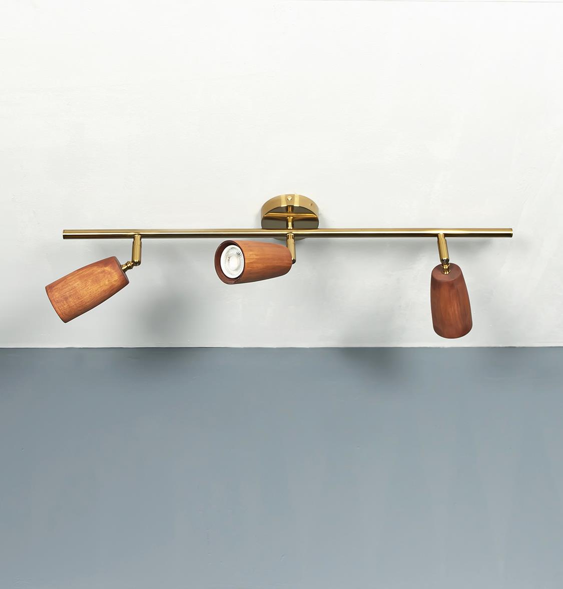 Angel Triple Jatoba Wood Wall Sconce - Heka Lighting & Trading Limited