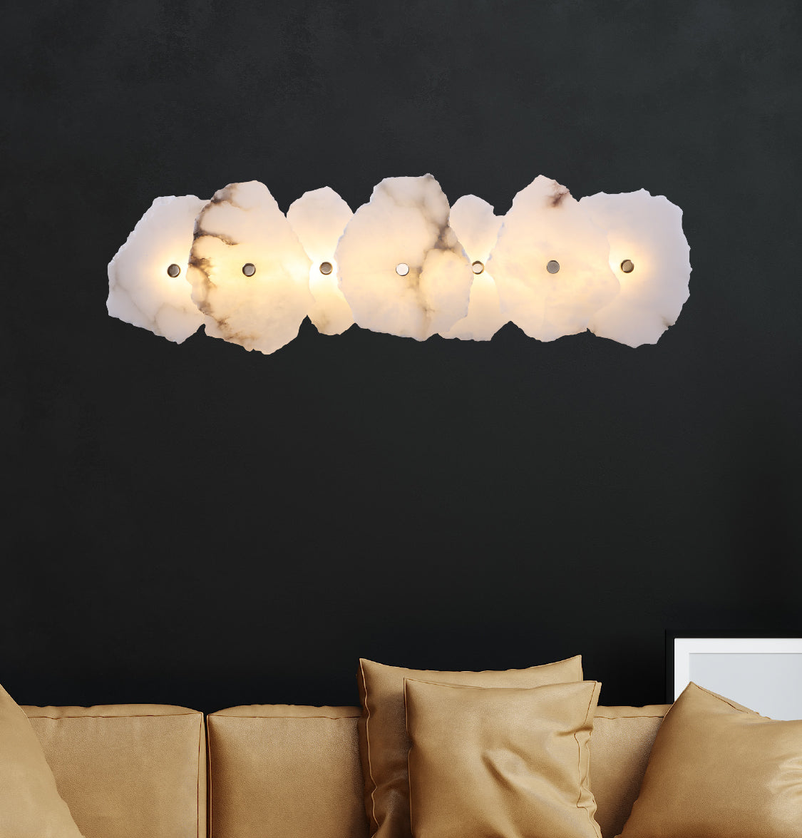 Anvers 7-Piece Marble Antique Wall Sconce - Heka Lighting & Trading Limited