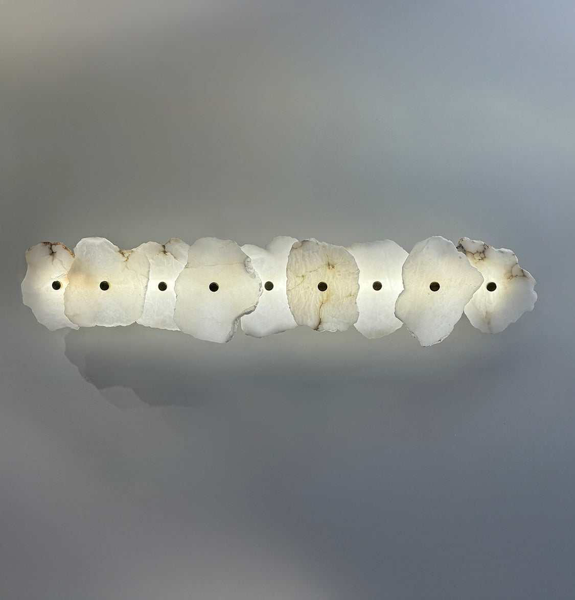 Anvers 9-Piece White Marble Brushed Brass Led Wall Sconce - Heka Lighting & Trading Limited